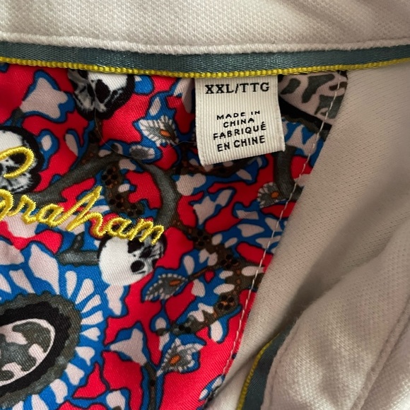 ROBERT Graham Polo Shirt | White - Picture 7 of 7